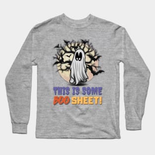 This Is Some Boo Sheet Fall Halloween Ghost Comic Long Sleeve T-Shirt